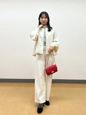 「綺麗めコーデ」｜「アイテム（ブルゾン）」を使った、めいめい🐑さん（レディース・158cm）の冬コーディネート