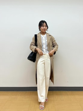 「NOLLEY’S（ノーリーズ）のアイテム（その他アウター）」を使った、めいめい🐑さん（レディース・158cm）の春コーディネート