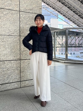 「TATRAS」｜「アイテム（ニット/セーター）」を使った、めいめい🐑さん（レディース・158cm）の秋コーディネート