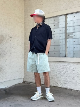 「アイテム（スニーカー）」を使った、Kith Su Kithさん（メンズ・160cm・30代）の夏コーディネート