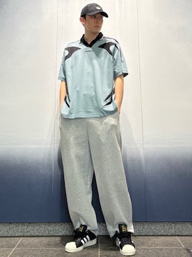 「adidas（アディダス）のアイテム（帽子）」を使った、OSさん（メンズ・183cm）の春コーディネート