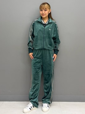 「アイテム（ジャージ）」を使った、TMさん（レディース・156cm）の秋コーディネート