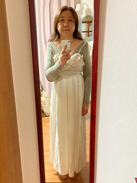 「BLACKUP（ブラックアップ）のアイテム（トップス）」を使った、桜子さん（レディース・158cm）の冬コーディネート