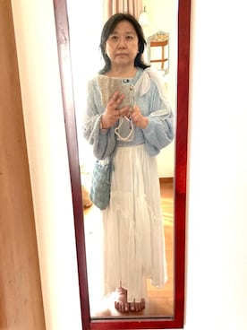 「Lil Ambition（リルアンビション）のアイテム」を使った、桜子さん（レディース・158cm）の春コーディネート