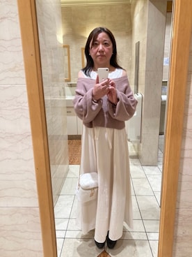 「NICE CLAUP（ナイスクラップ）のアイテム（ワンピース/ドレス）」を使った、桜子さん（レディース・158cm）の秋コーディネート