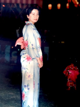 「春服デビュー宣言」｜「アイテム（浴衣）」を使った、桜子さん（レディース・158cm）の春コーディネート
