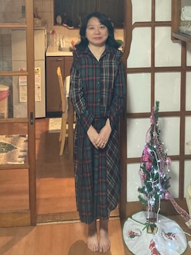 「AS KNOW AS PINKY（アズノゥアズピンキー）のアイテム（ワンピース/ドレス）」を使った、桜子さん（レディース・158cm）の冬コーディネート