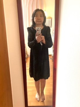 「Lil Ambition（リルアンビション）のアイテム」を使った、桜子さん（レディース・158cm）の冬コーディネート