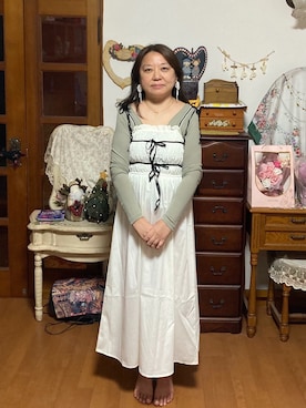 「kicuri（キクリ）のアイテム」を使った、桜子さん（レディース・158cm）の秋コーディネート