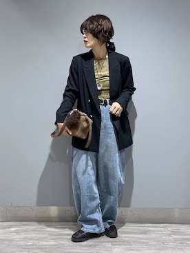 「アイテム（キーホルダー）」を使った、Aoさん（レディース・161cm・30代）の秋コーディネート