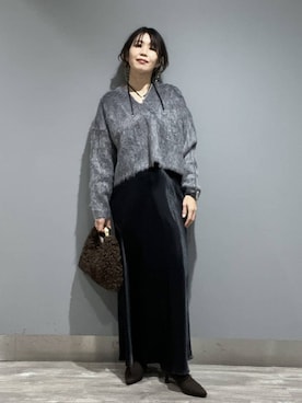 「アイテム（ハンドバッグ）」を使った、Aoさん（レディース・161cm・30代）の冬コーディネート