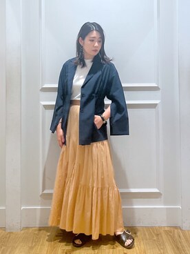 「e/rm（イーアールエム）のアイテム（スカート）」を使った、Aoさん（レディース・161cm）の夏コーディネート