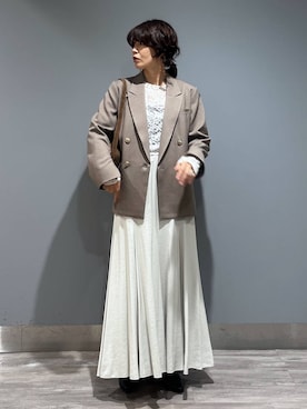 「アイテム（テーラードジャケット）」を使った、Aoさん（レディース・161cm・30代）の秋コーディネート