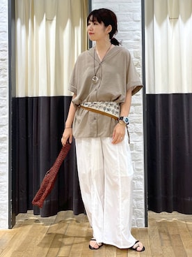 「アイテム（財布/小物）」を使った、Aoさん（レディース・161cm・30代）の秋コーディネート