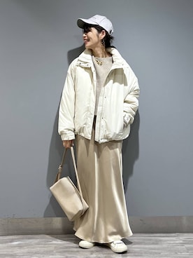 「SNAP_apart by lowrys」｜「アイテム（帽子）」を使った、Aoさん（レディース・161cm）の秋コーディネート