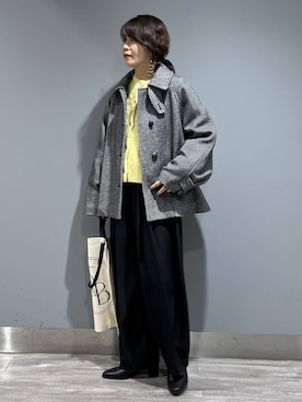「アイテム（ステンカラーコート）」を使った、Aoさん（レディース・161cm・30代）の秋コーディネート