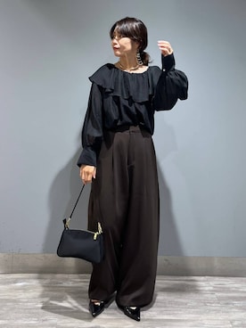 「A part by（アパートバイ）のアイテム」を使った、Aoさん（レディース・161cm）の秋コーディネート