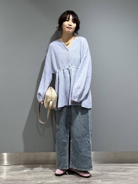 「アイテム（デニムスカート）」を使った、Aoさん（レディース・161cm・30代）の秋コーディネート