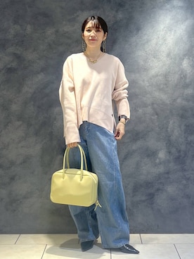 「ピンク」｜Aoさん（レディース・161cm・30代）の冬コーディネート