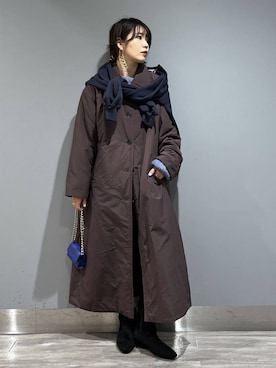 「アイテム（ダウンジャケット/コート）」を使った、Aoさん（レディース・161cm・30代）の秋コーディネート