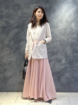 「SNAP_apart by lowrys」｜「アイテム（その他シューズ）」を使った、Aoさん（レディース・161cm）の春コーディネート