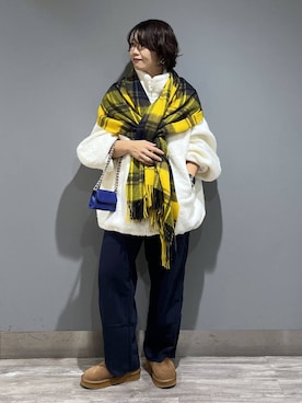 「アイテム（スリッポン）」を使った、Aoさん（レディース・161cm・30代）の秋コーディネート