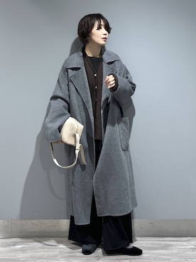 「アイテム（ステンカラーコート）」を使った、Aoさん（レディース・161cm）の秋コーディネート