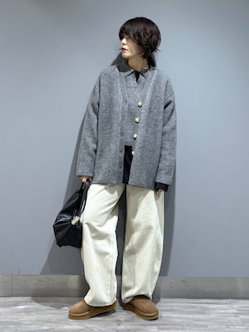 「アイテム（スリッポン）」を使った、Aoさん（レディース・161cm・30代）の秋コーディネート