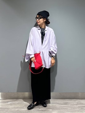 「アイテム（ローファー）」を使った、Aoさん（レディース・161cm・30代）の夏コーディネート