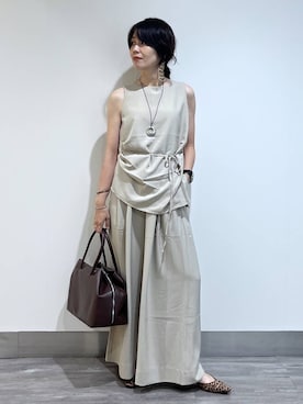 「ハンサム」｜Aoさん（レディース・161cm）の夏コーディネート