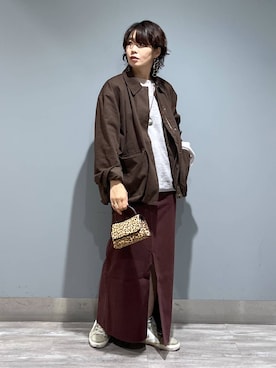 「アイテム（デニムスカート）」を使った、Aoさん（レディース・161cm・30代）の秋コーディネート