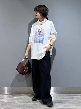 「アイテム（財布/小物）」を使った、Aoさん（レディース・161cm・30代）の秋コーディネート