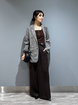 「A part by（アパートバイ）のアイテム（ベルト）」を使った、Aoさん（レディース・161cm）の秋コーディネート