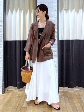 「アイテム（サングラス）」を使った、Aoさん（レディース・161cm）の夏コーディネート