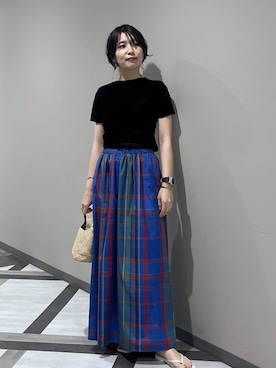 「A part by（アパートバイ）の【セレクト】Malvados（サンダル、ホワイト系）」を使った、Aoさん（レディース・161cm）の春コーディネート