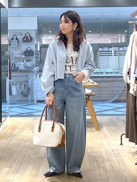 「SNAP_apart by lowrys」｜「アイテム（その他シューズ）」を使った、Aoさん（レディース・161cm）の春コーディネート