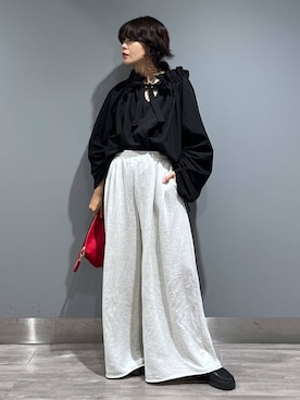 「アイテム（スウェットパンツ）」を使った、Aoさん（レディース・161cm・30代）の秋コーディネート