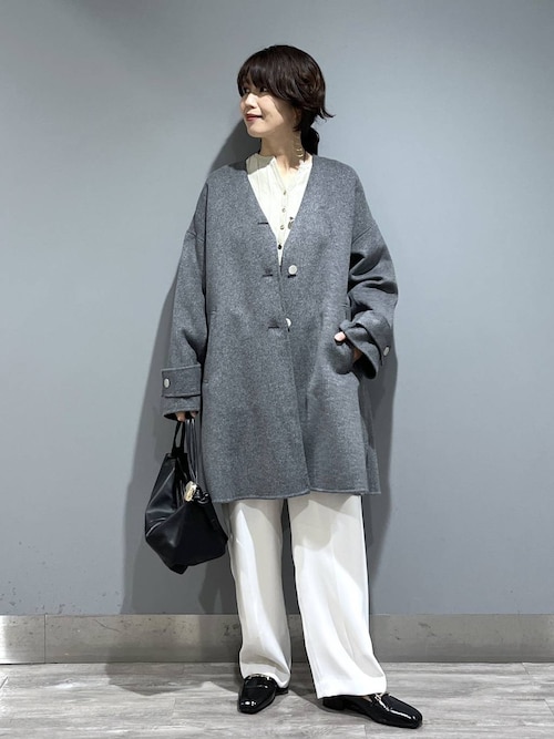 apart by カシープノーカラーコート【新品】 カシープノーカラーコート（ノーカラーコート）｜A part by（アパート