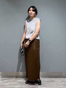 「アイテム（ローファー）」を使った、Aoさん（レディース・161cm・30代）の夏コーディネート