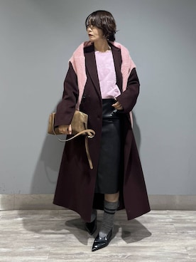 「アイテム（チェスターコート）」を使った、Aoさん（レディース・161cm・30代）の秋コーディネート