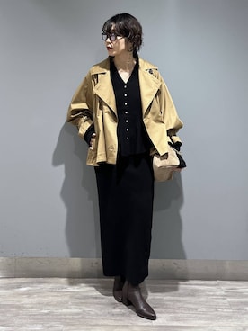 Aoさん（レディース・161cm）の冬コーディネート