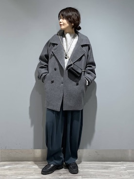 「アイテム（スラックス）」を使った、Aoさん（レディース・161cm・30代）の秋コーディネート