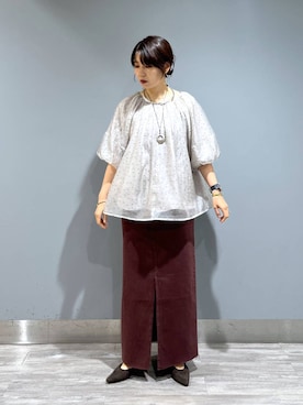 「アイテム（デニムスカート）」を使った、Aoさん（レディース・161cm・30代）の夏コーディネート