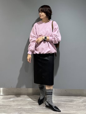 「アイテム（スウェット）」を使った、Aoさん（レディース・161cm・30代）の秋コーディネート