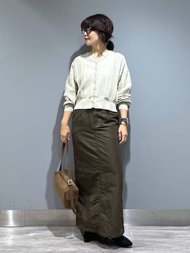 「骨格ウェーブ」｜Aoさん（レディース・161cm・30代）の秋コーディネート