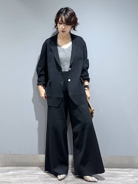「アイテム（パンツドレス）」を使った、Aoさん（レディース・161cm）の秋コーディネート