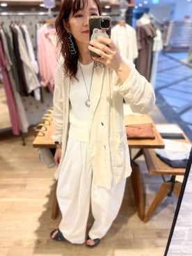 「A part by（アパートバイ）のアイテム（ジャケット/アウター）」を使った、Aoさん（レディース・161cm）の夏コーディネート