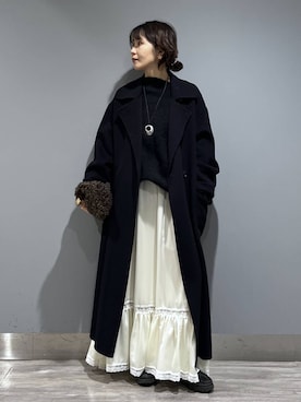 「アイテム（ワンピース/ドレス）」を使った、Aoさん（レディース・161cm・30代）の秋コーディネート