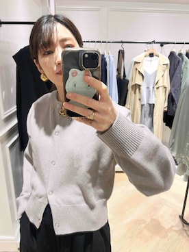 「e/rm（イーアールエム）のアイテム（トップス）」を使った、Aoさん（レディース・161cm）の冬コーディネート