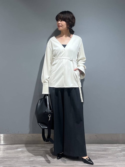 クレープノーカラージャケット（ノーカラージャケット）｜A part by